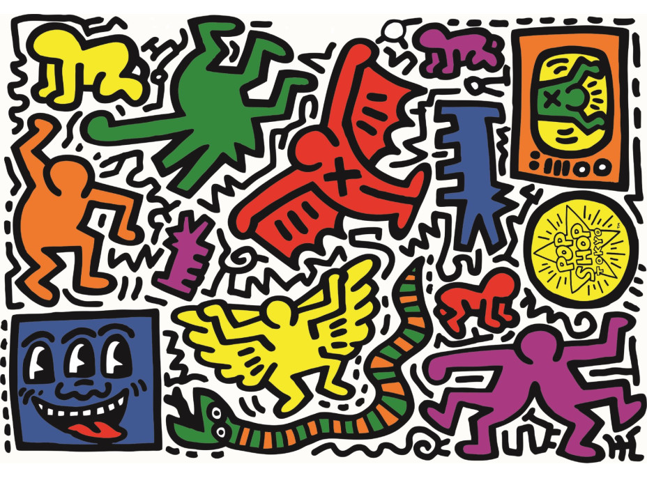 CLEMENTONI Puzzle Novo Art Series: Keith Haring 1000 dílků