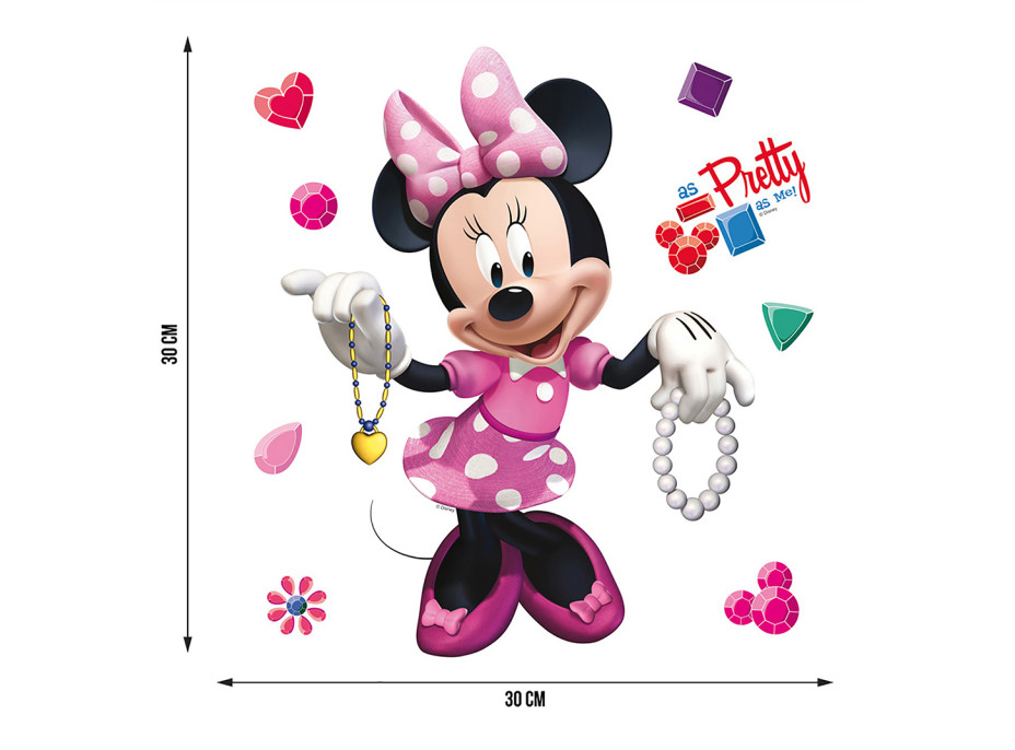 Dětská samolepka DISNEY MINNIE MOUSE 30x30 cm