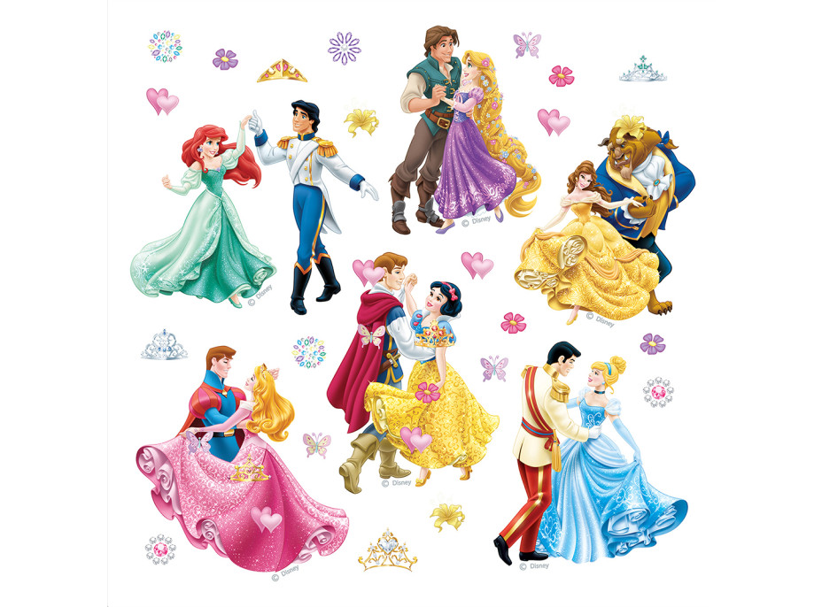 Dětská samolepka DISNEY PRINCEZNY 30x30 cm