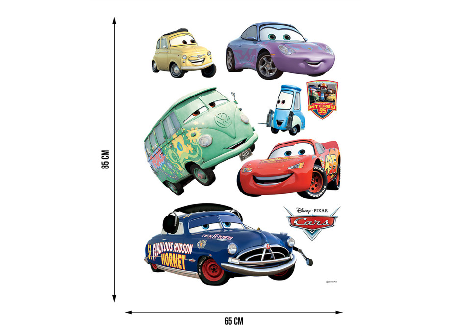 Dětská samolepka DISNEY AUTA 2 65x85 cm