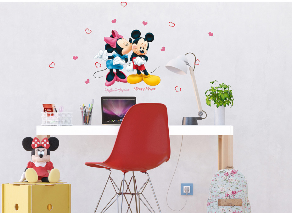Dětská samolepka DISNEY MICKEY & MINNIE 30x30 cm