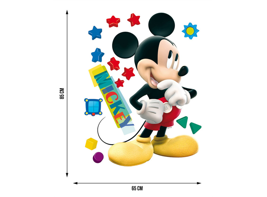 Dětská samolepka MICKEY MOUSE 65x85 cm
