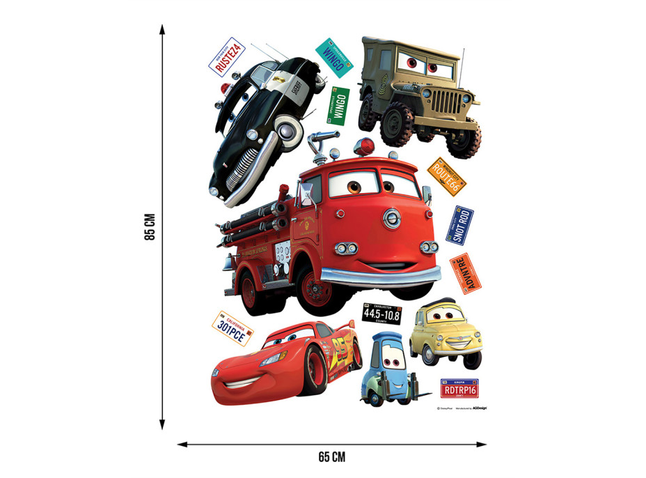 Dětská samolepka DISNEY AUTA 65x85 cm