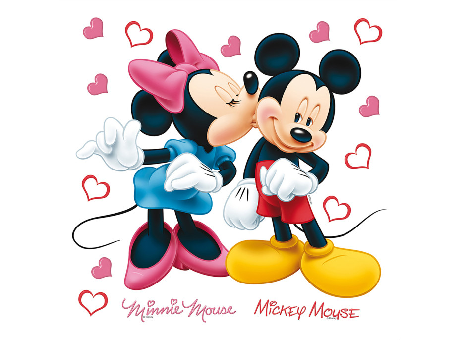 Dětská samolepka DISNEY MICKEY & MINNIE 30x30 cm