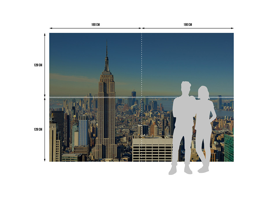 Moderní fototapeta - New York - 360x254 cm