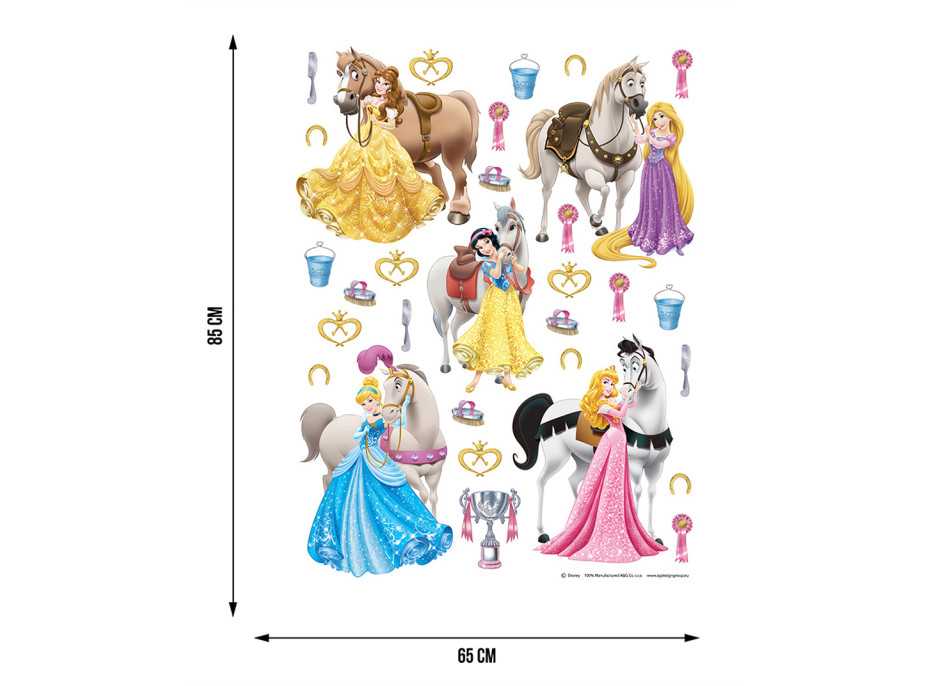 Dětská samolepka DISNEY PRINCEZNY 65x85 cm