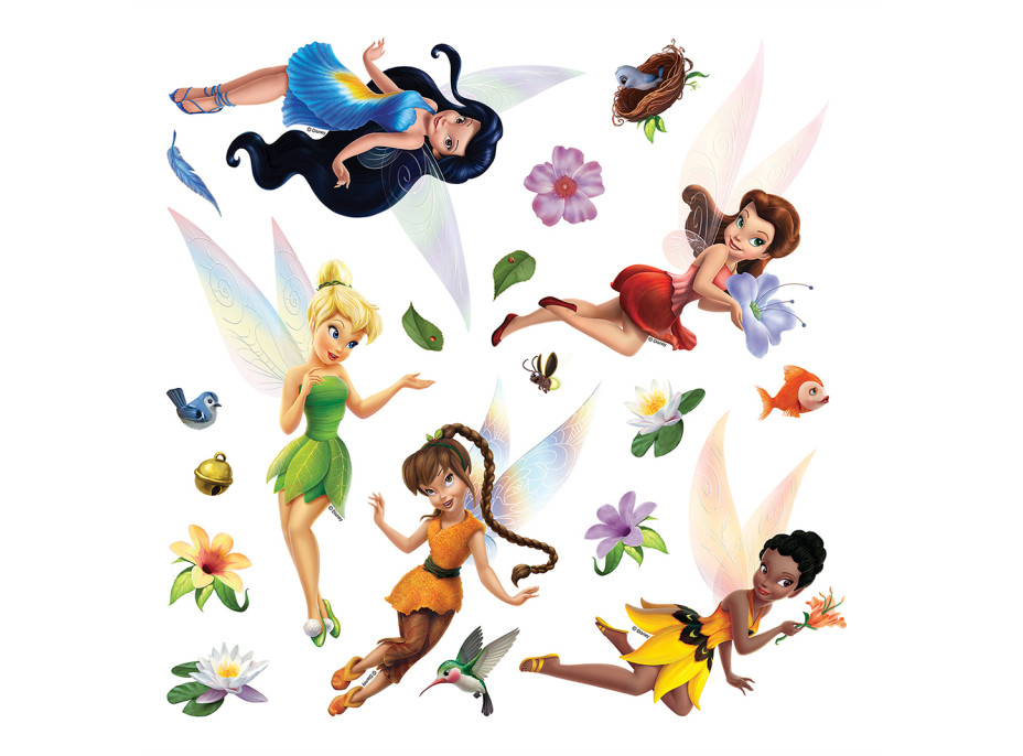 Dětská samolepka DISNEY VÍLY 30x30 cm