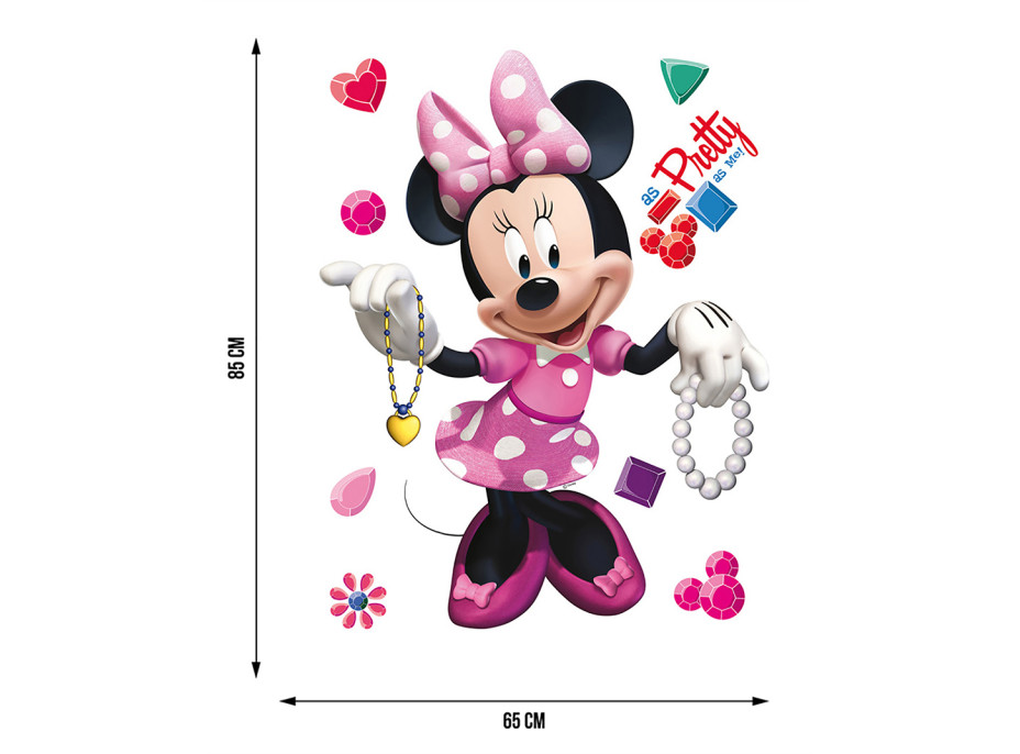Dětská samolepka DISNEY MINNIE MOUSE 65x85 cm