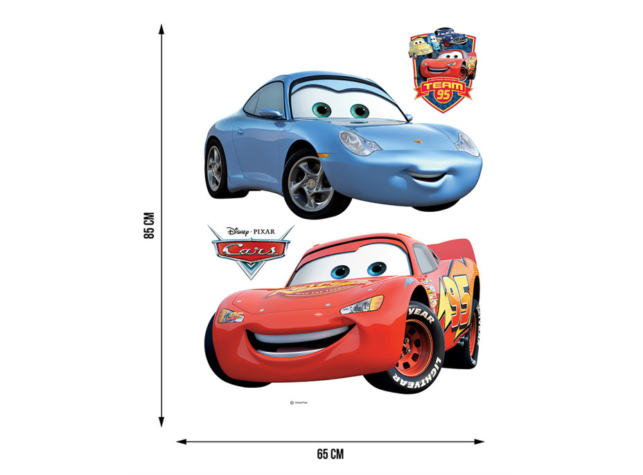 Dětská samolepka DISNEY AUTA 65x85 cm