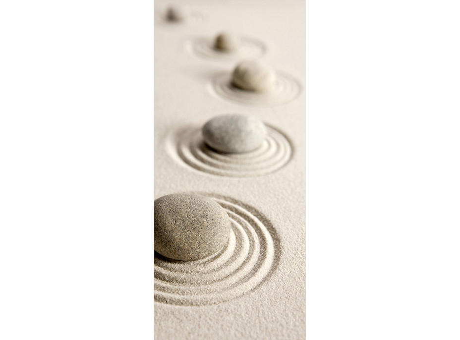 Moderní fototapeta - Kameny v písku - 90x202 cm