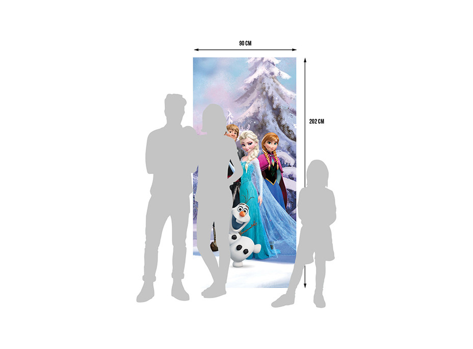 Dětská fototapeta DISNEY - Frozen v kouzelném lese - 90x202 cm