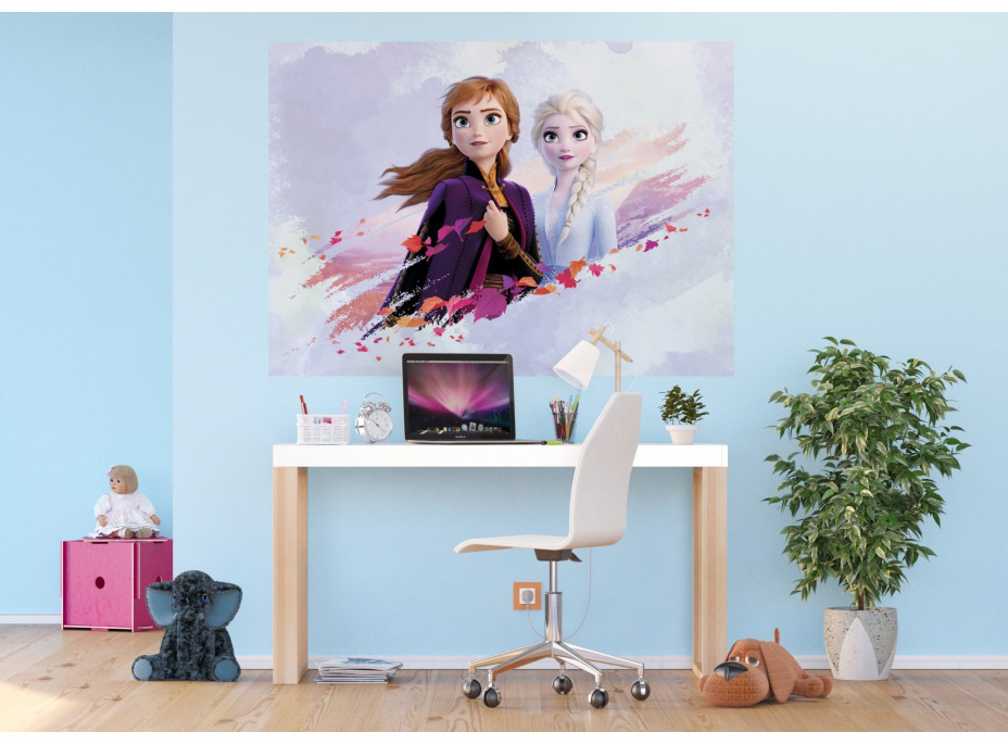 Dětská fototapeta DISNEY - FROZEN - Elsa a Anna spolu - 155x110 cm