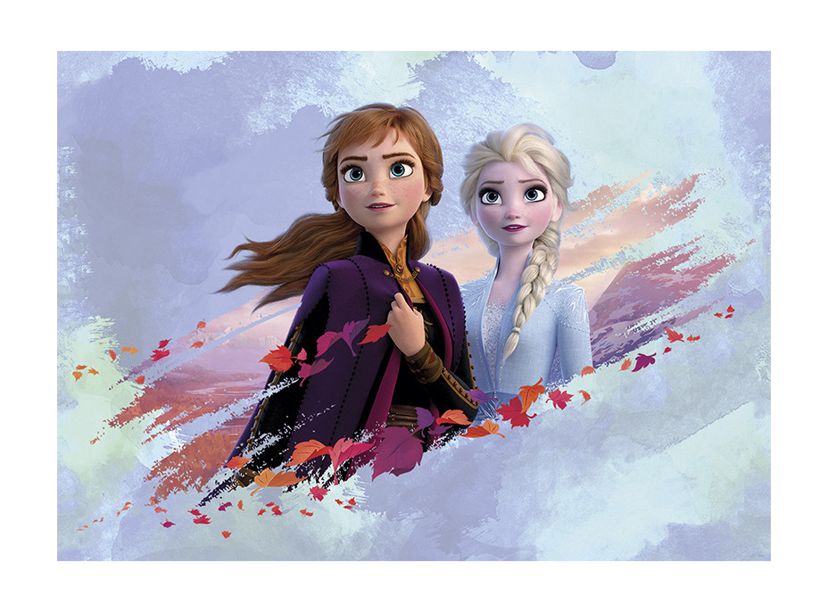 Dětská fototapeta DISNEY - FROZEN - Elsa a Anna spolu - 155x110 cm