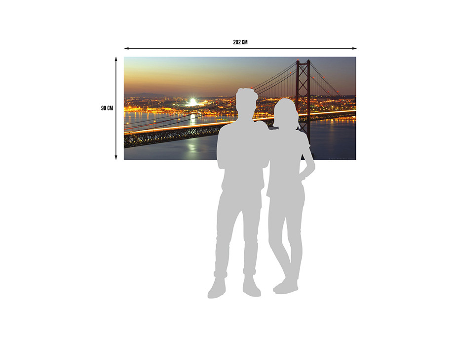 Moderní fototapeta - Večerní most - 202x90 cm