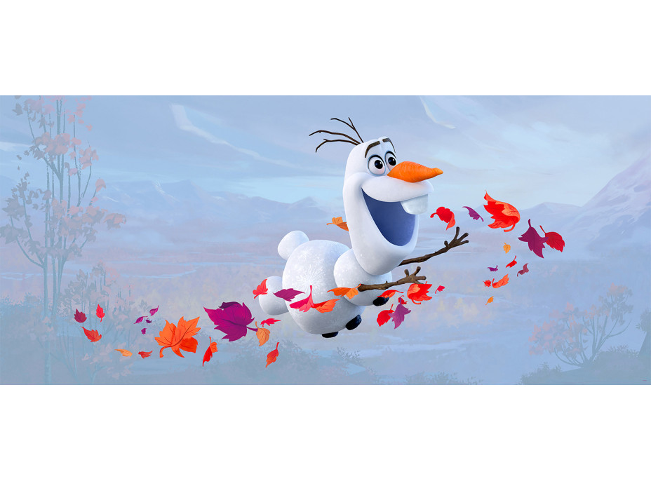 Dětská fototapeta DISNEY - FROZEN - Létající Olaf - 202x90 cm