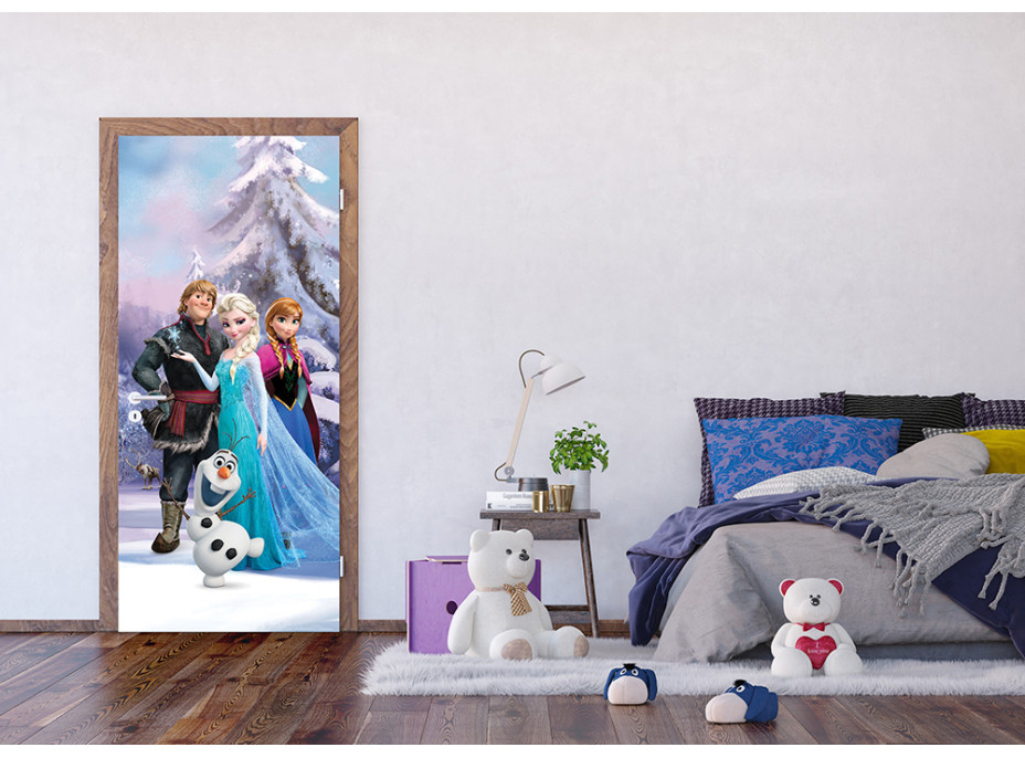 Dětská fototapeta DISNEY - Frozen v kouzelném lese - 90x202 cm