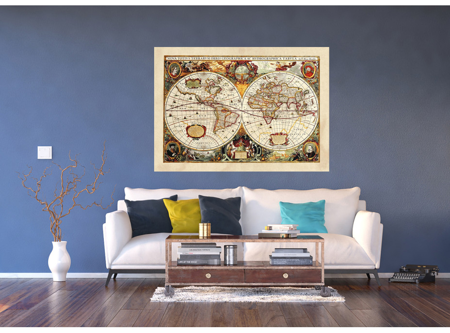 Moderní fototapeta - Historická mapa - 155x110 cm