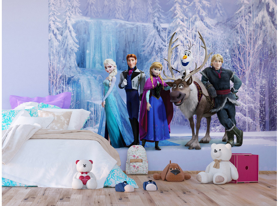 Dětská fototapeta DISNEY - Frozen v kouzelném lese- 360x270 cm