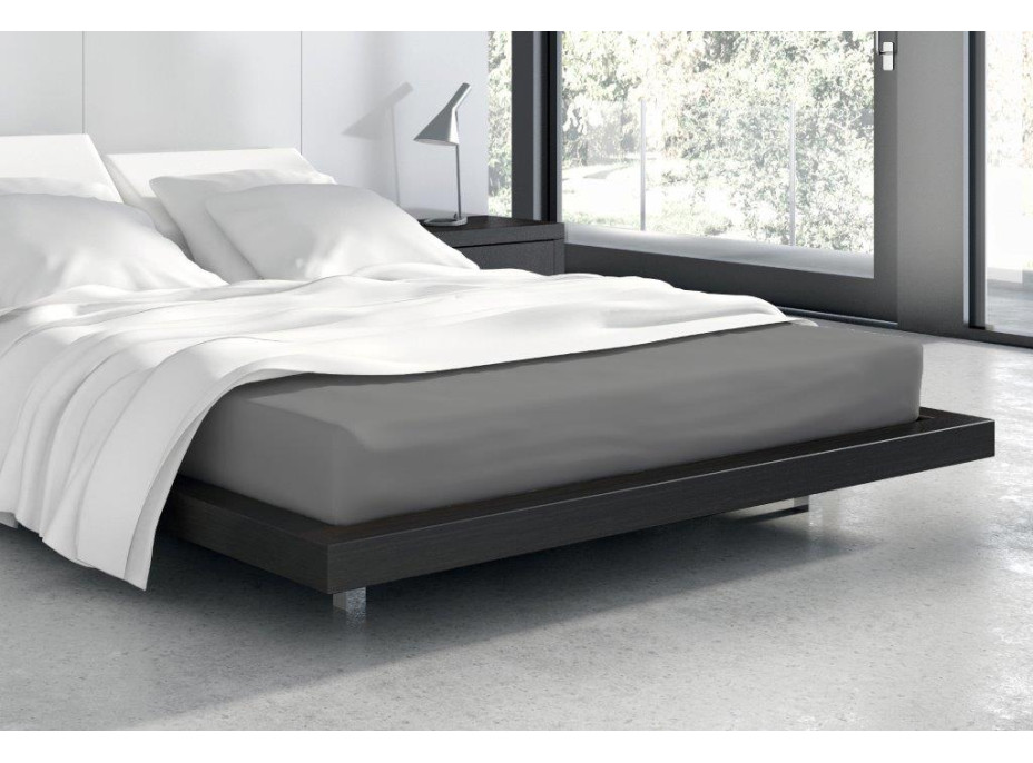 Froté prostěradlo VANILLE 200x90 cm - šedé