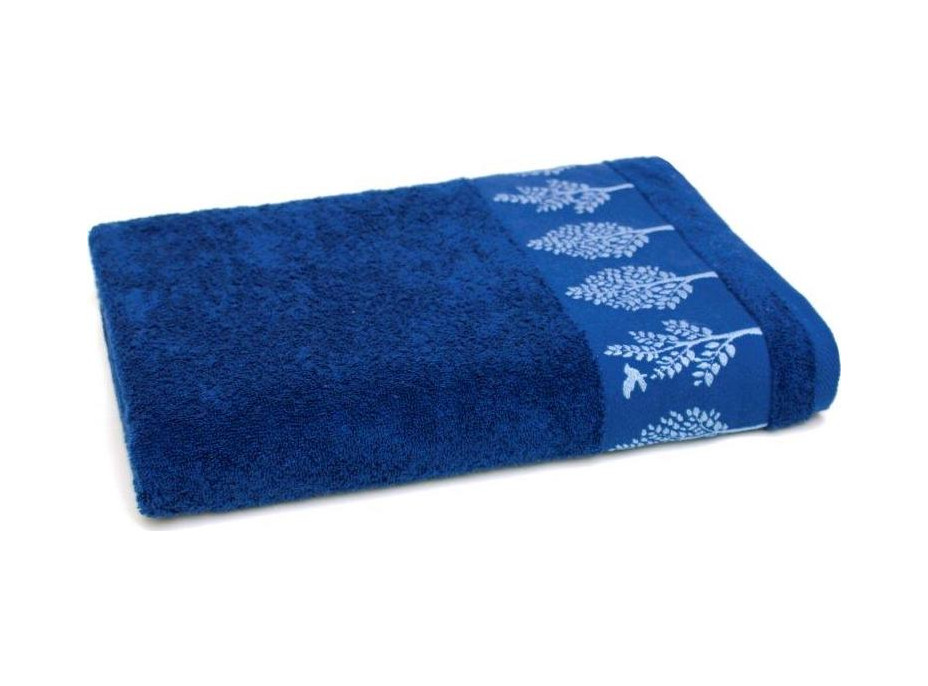 Bavlněný ručník TERRA 50x90 cm - tmavě modrý