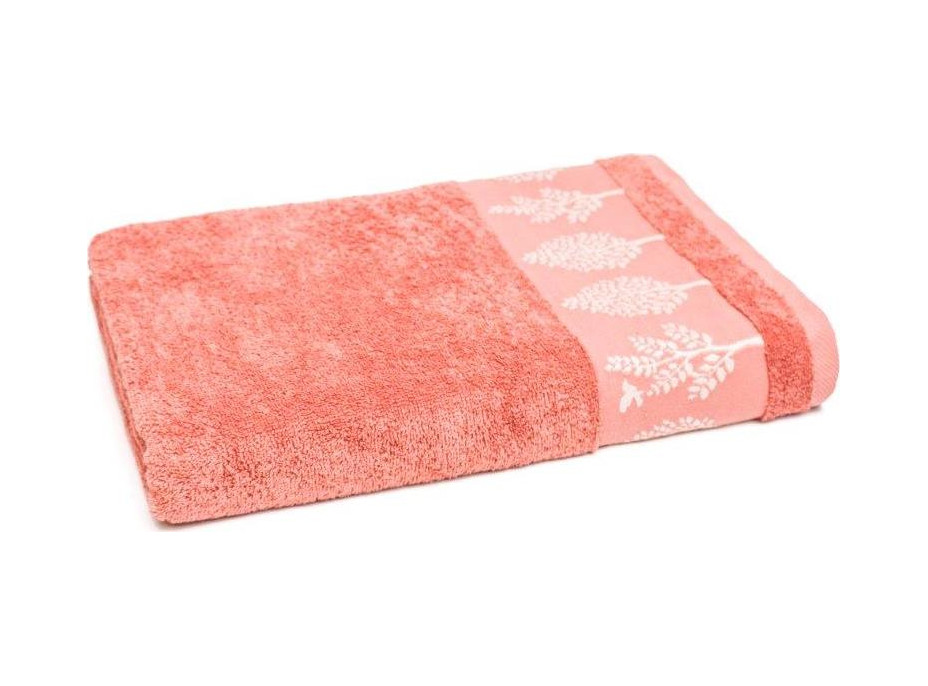 Bavlněný ručník TERRA 50x90 cm - lososový