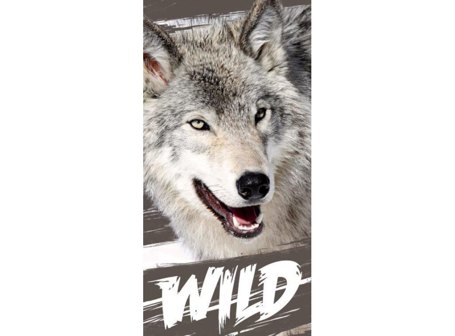 Bavlněná osuška 70x140 cm - WILD - Vlk