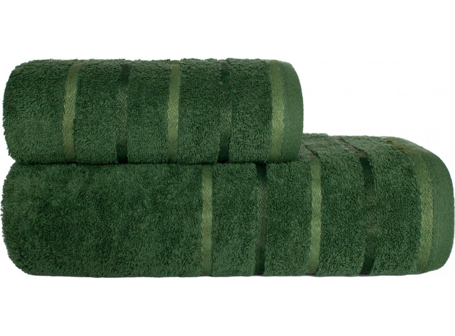 Bavlněný ručník FRESH 50x90 cm - tmavě zelený