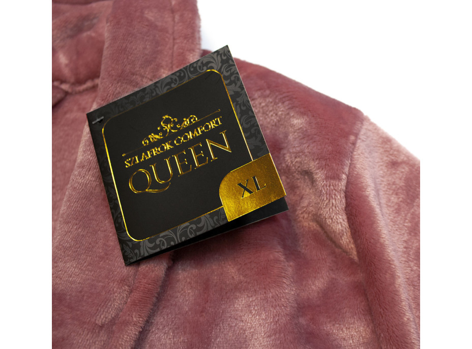 Dámský župan QUEEN - starorůžový - velikost XL