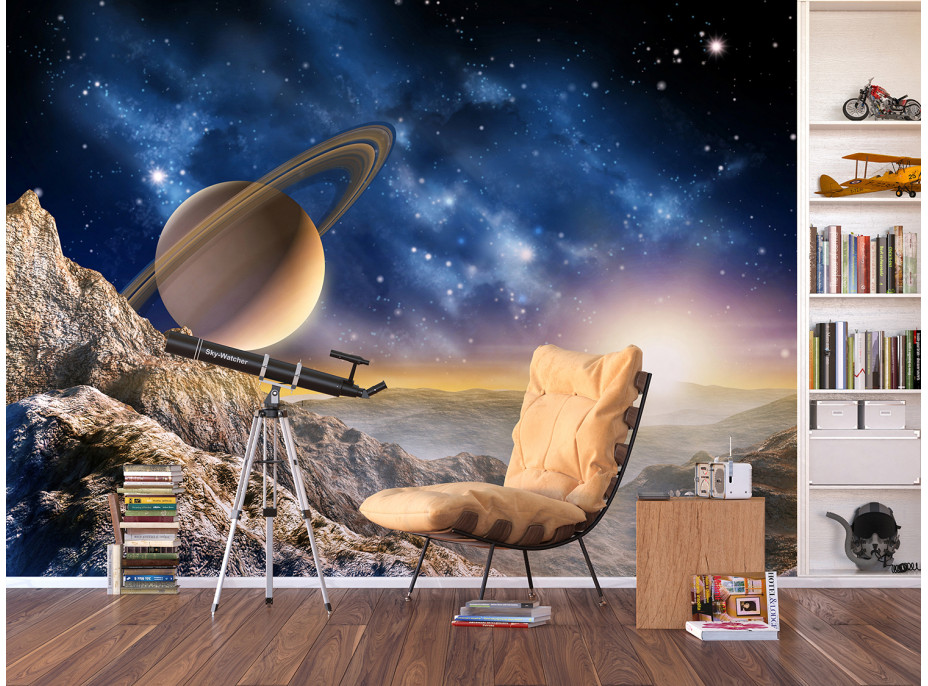 Moderní fototapeta - Velkolepý Saturn - 360x270 cm