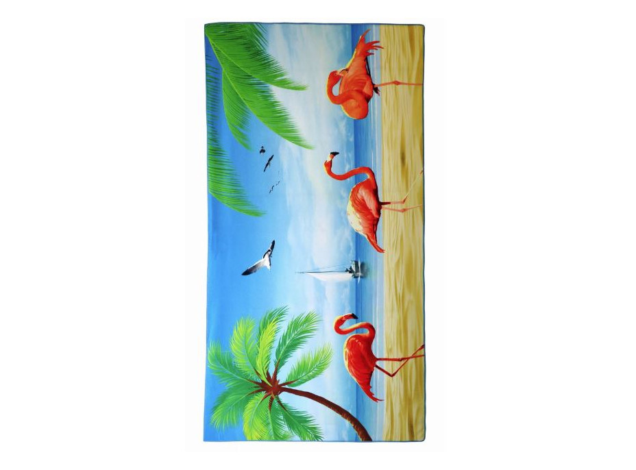 Plážová osuška 70x140 cm Summer Paradise - Plameňáci