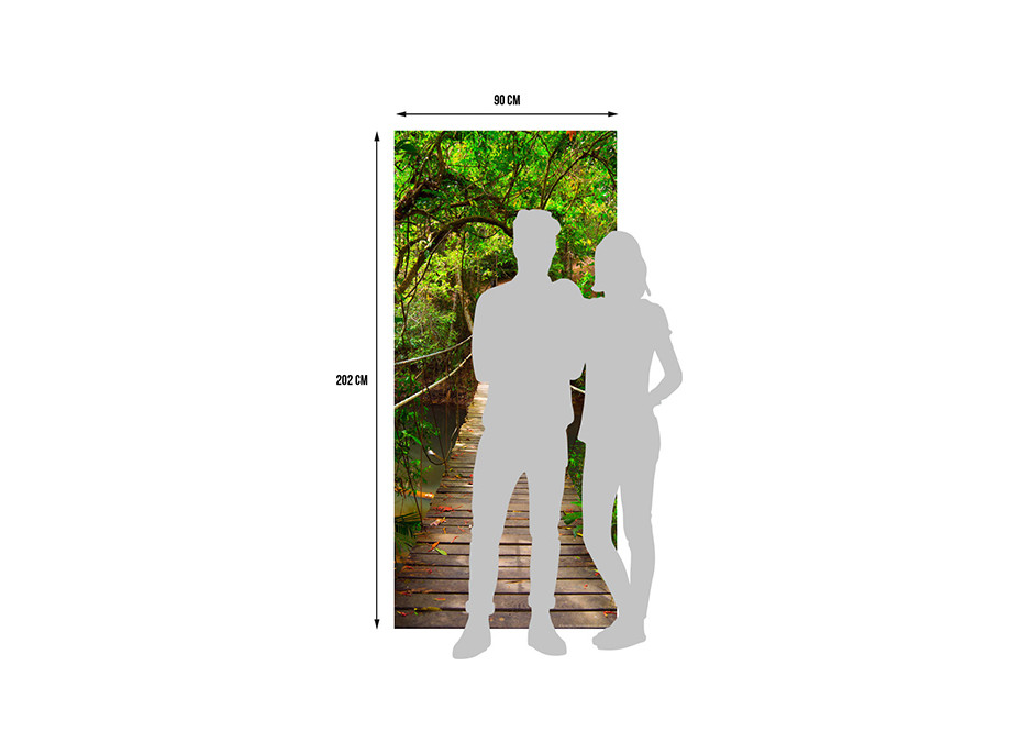 Moderní fototapeta -Visutý most - 90x202 cm