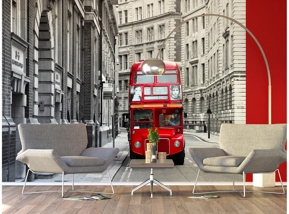 Moderní fototapeta - Autobus v Londýně - 360x270 cm