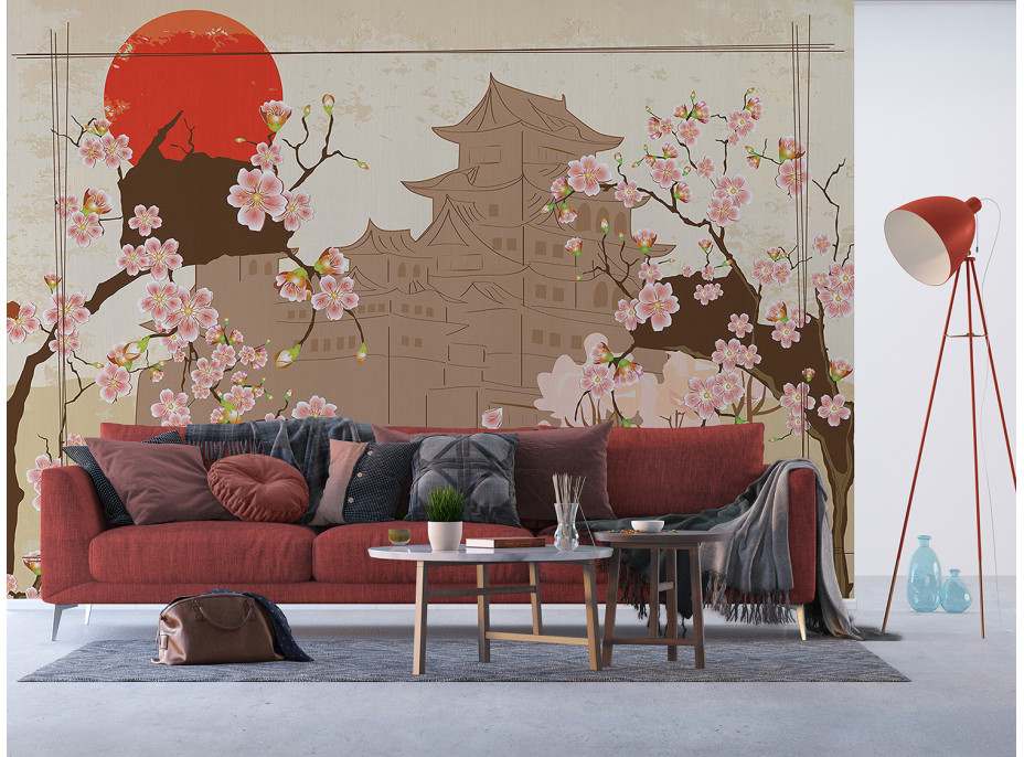 Moderní fototapeta - Japonské motivy - 360x270 cm