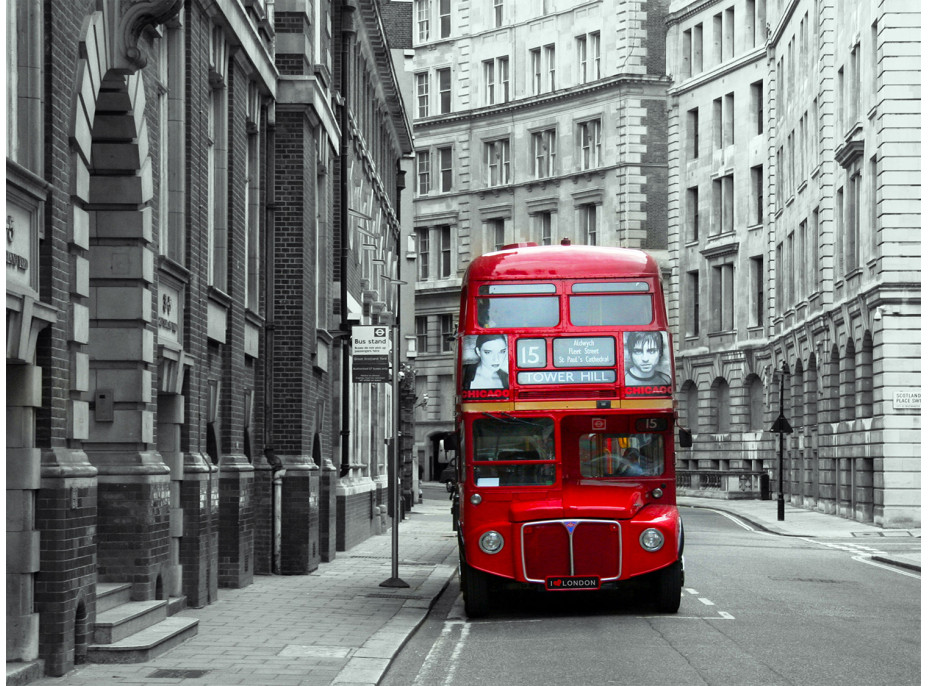 Moderní fototapeta - Autobus v Londýně - 360x270 cm