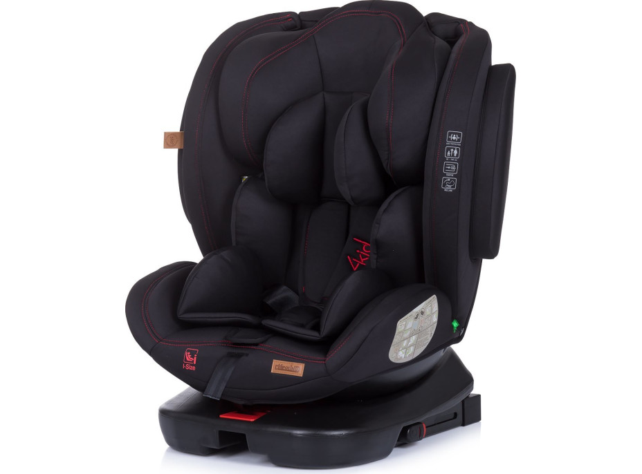 CHIPOLINO Autosedačka 4Kid 360 Isofix 0-36 kg i-Size Raven
