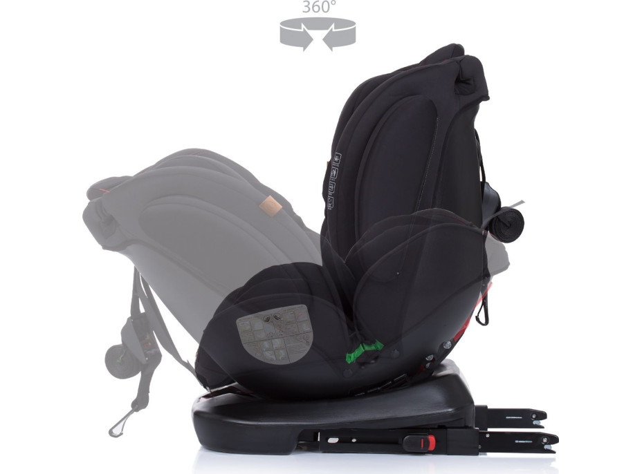 CHIPOLINO Autosedačka 4Kid 360 Isofix 0-36 kg i-Size Raven