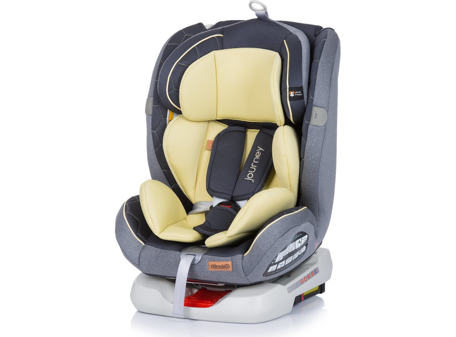 CHIPOLINO Autosedačka Journey otočná 360 Isofix 0-36 kg Banana