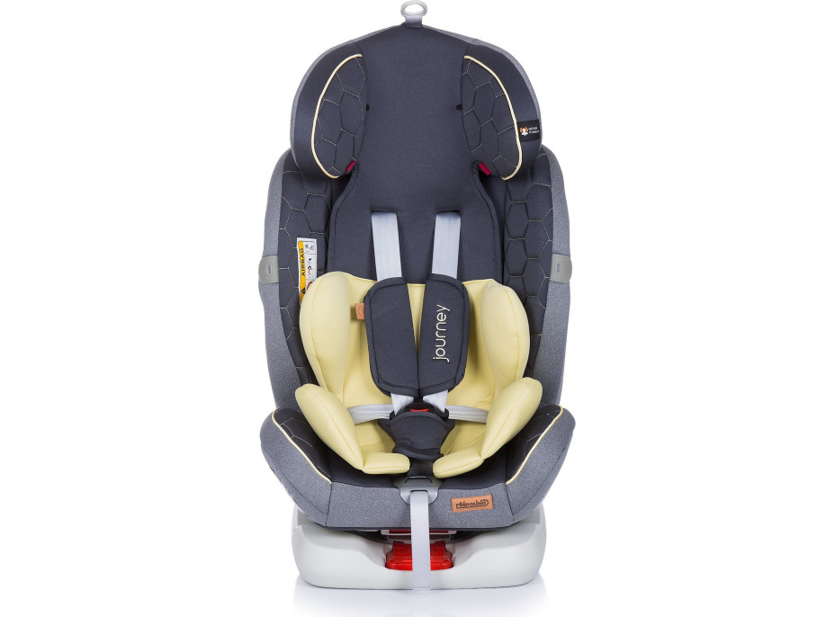 CHIPOLINO Autosedačka Journey otočná 360 Isofix 0-36 kg Banana
