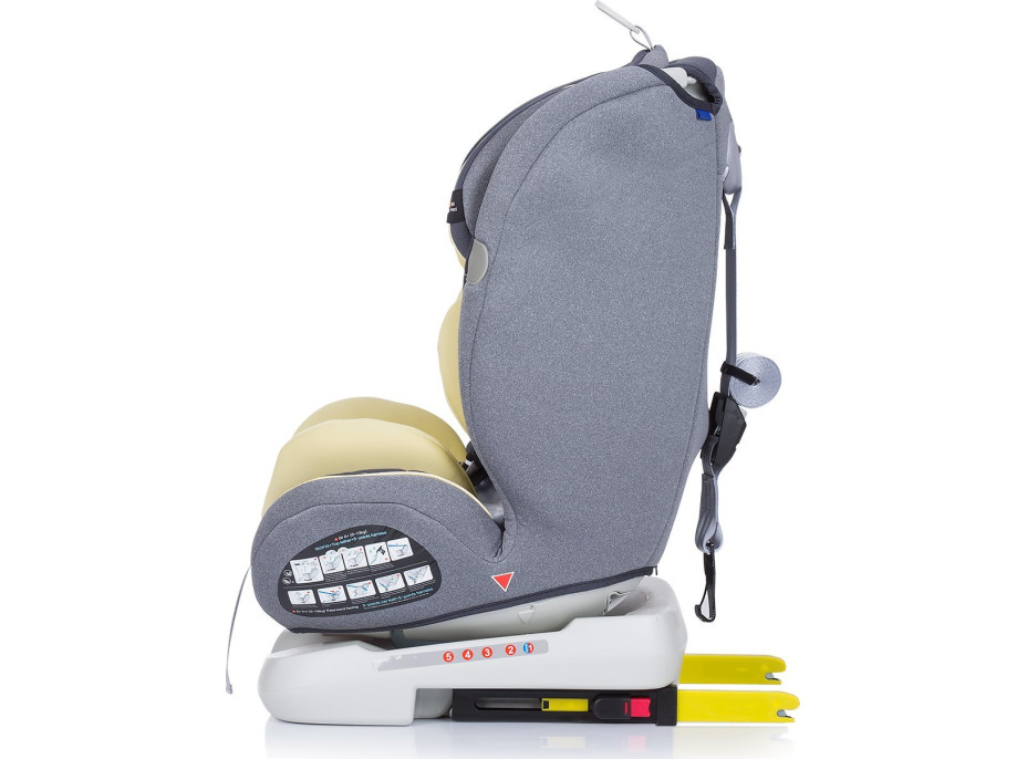 CHIPOLINO Autosedačka Journey otočná 360 Isofix 0-36 kg Banana