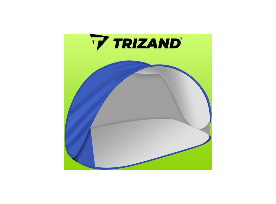 Plážový samorozkládací stan Trizand - modrý - 220x120x100 cm