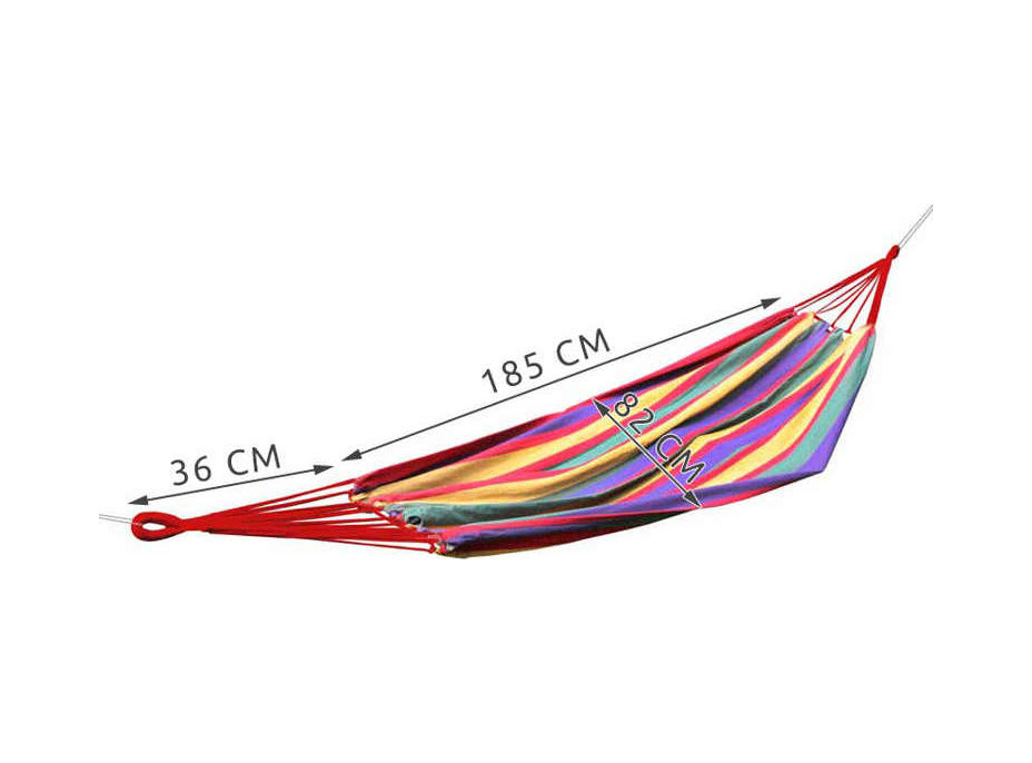 Jednoduchá zahradní houpací síť 80 x 200 cm