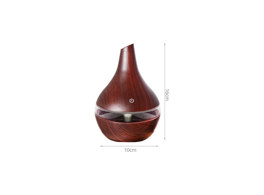 Aroma difuzér/zvlhčovač 300ml - imitace tmavého dřeva