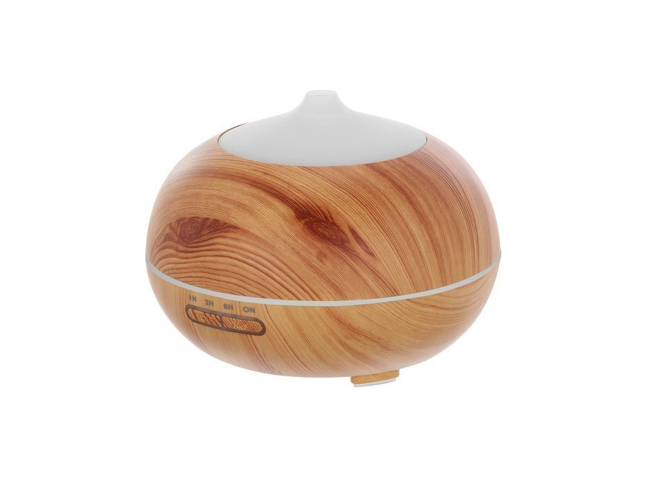 Aroma difuzér/zvlhčovač s dálkovým ovladačem - 400ml - imitace světlého dřeva