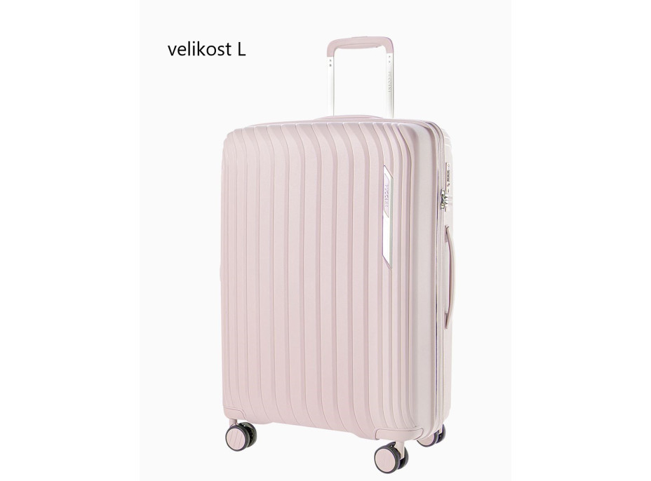 Moderní cestovní kufry MARBELLA - růžové