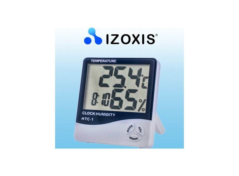 Meteostanice s hodinami - bílá