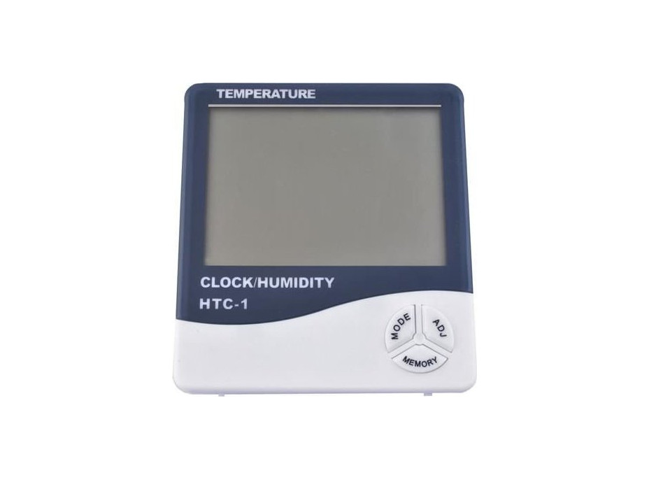 Meteostanice s hodinami - bílá