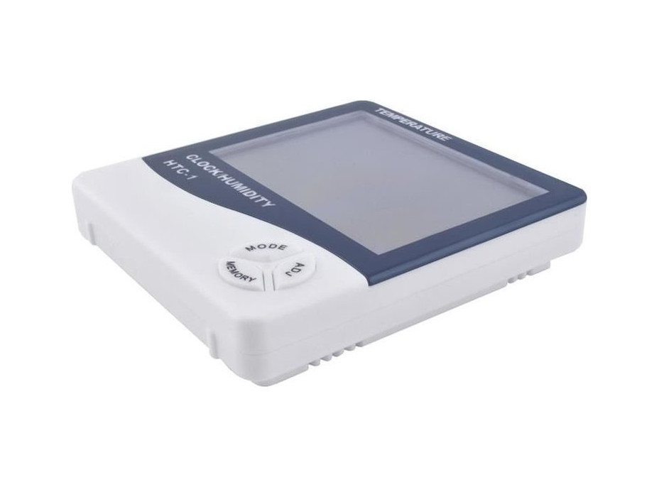 Meteostanice s hodinami - bílá