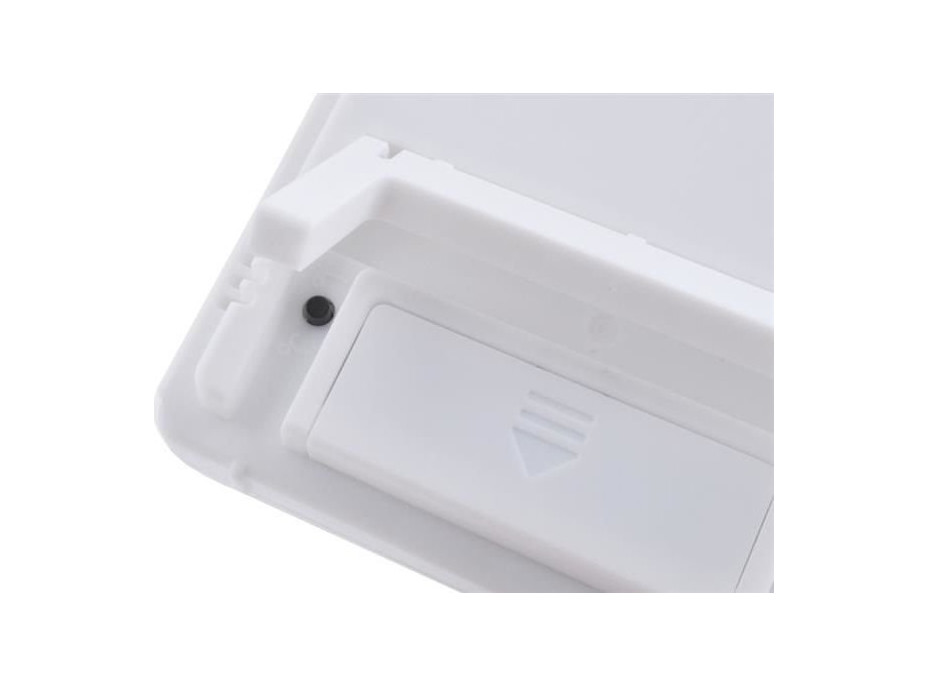 Meteostanice s hodinami - bílá