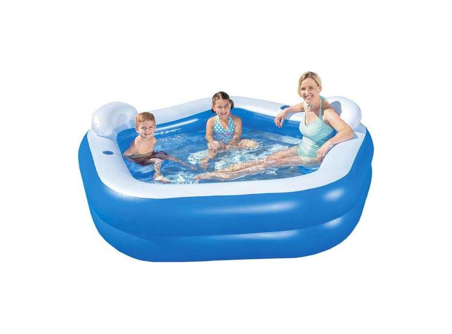 Nafukovací bazén se sedátky BESTWAY 54153 - 213x207x69cm