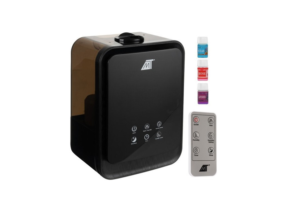 Aromaterapeutický zvlhčovač vzduchu - 4,5 l - černý
